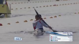 2016 Canoe Sprint World Cup K2 1000 meter Final C Race (Ozturk Kuru)