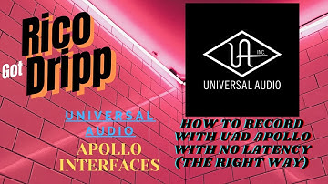 HOW TO RECORD WITH UAD APOLLO WITH NO LATENCY (THE RIGHT WAY)