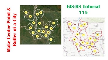 How to Create Center Point and Buffer of any City Using ArcGIS