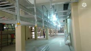 cable ladder raceways installation at 13.8kv basement.