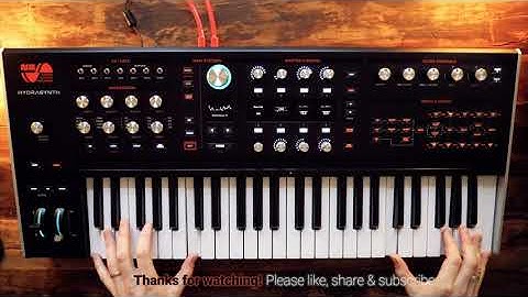 "WHAT A WONDERFUL WORLD": WHAT AN AMAZING MACHINE! Demo of ASM HYDRASYNTH "A040 Ambisines" Patch