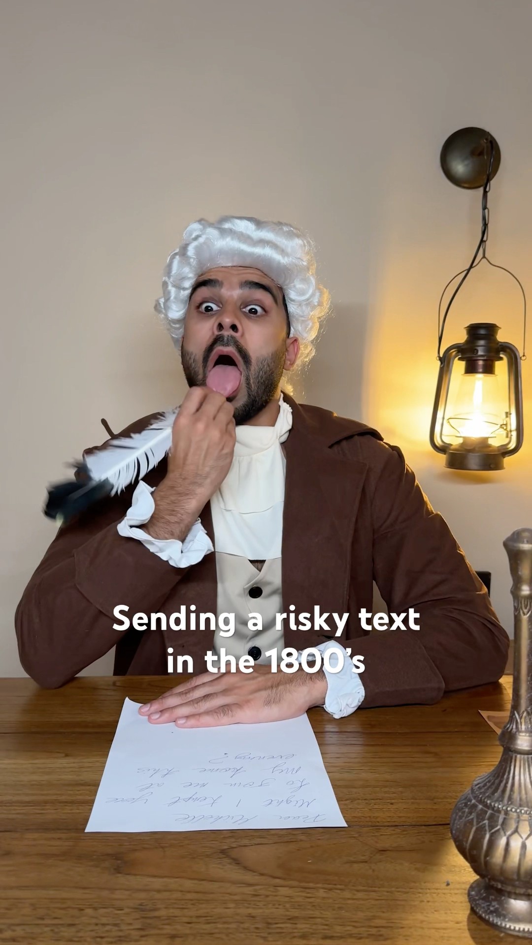 Sending a risky text in the 1800’s