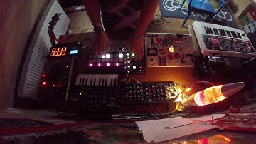 Floating /Synthesizer jam/ Model D/ MicroBrute/ OP-1/ Roland GAIA