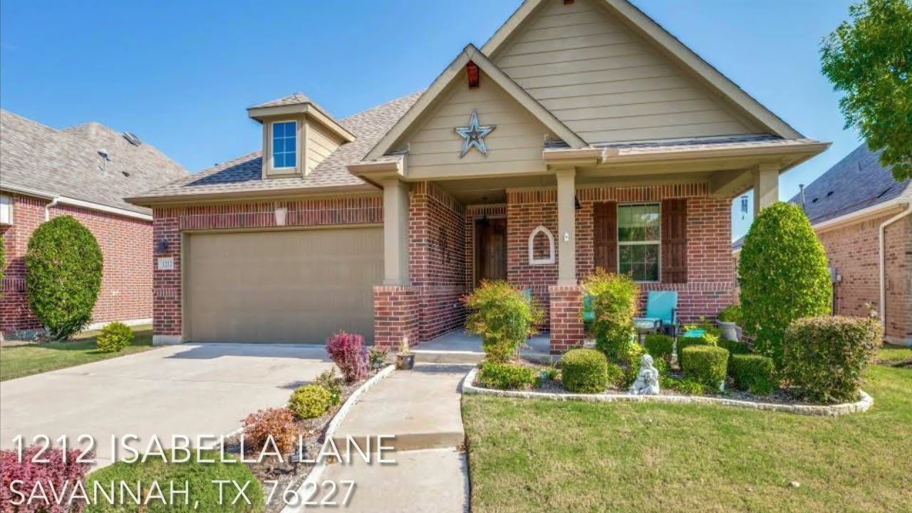 1212 Isabella Lane Savannah, TX 76227 YouTube