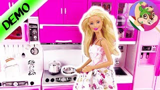 Barbie Konyha Magyar/ Babakonyha sütövel, hütöszekrénnyel / Főzőcske játék  Monster High babákkal - YouTube