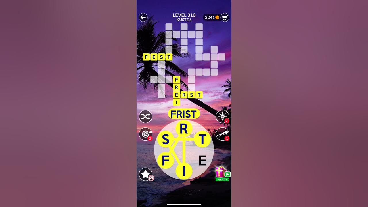 WORDSCAPES Level 310 Lösung Deutsch - YouTube