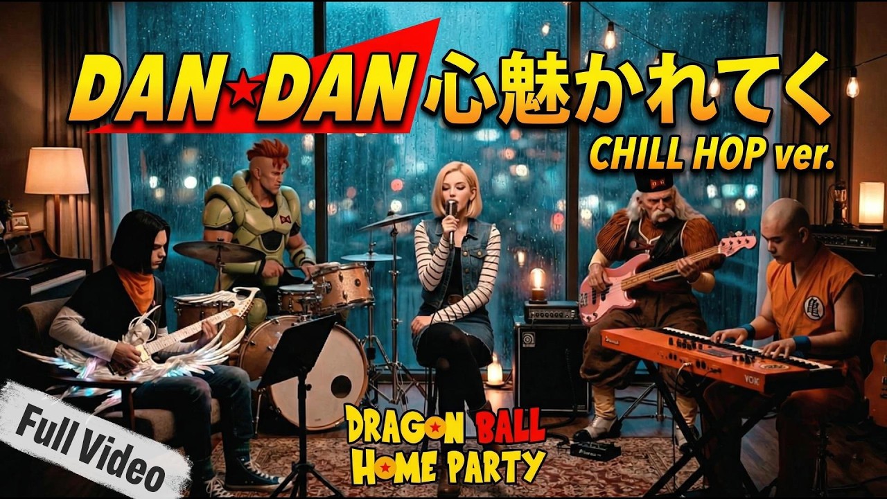 Android 18 Sings MV “DAN DAN Kokoro Hikareteku” | Relaxing Music