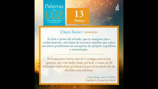 Palavras de Luz em Português e Esperanto – 13/03/2024