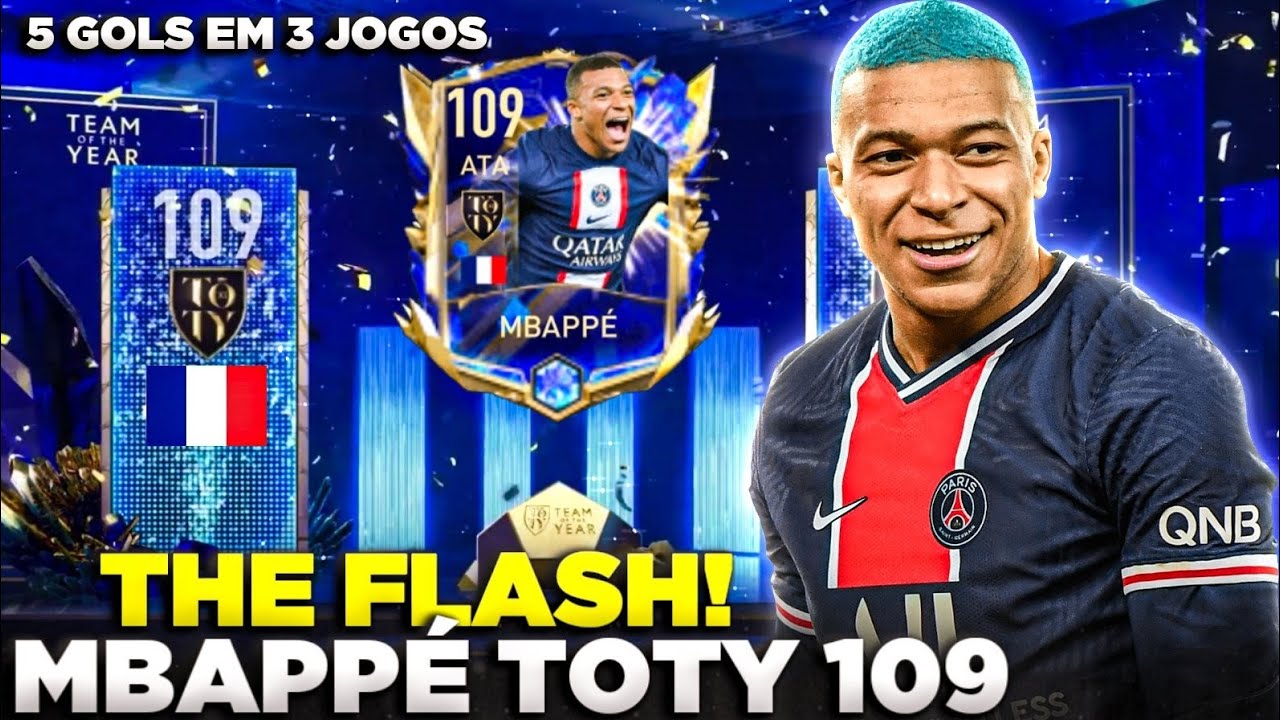 THE FLASH!⚡️🇨🇵 CHEGOU O MBAPPÉ 109 TOTY & JOGOU MUITO EM GAME