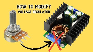 How to Modify DC buck step down converter`s potentiometers