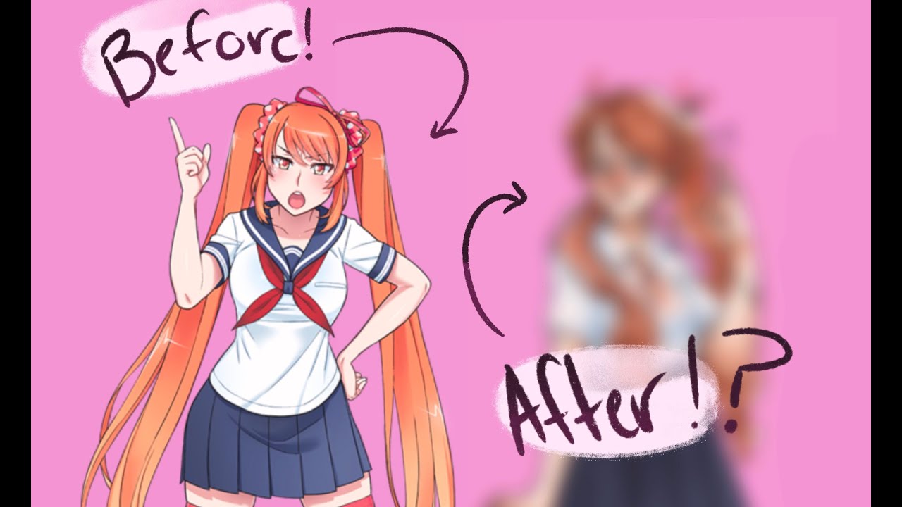 So I Redrew The Yandere Simulator Rivals Youtube