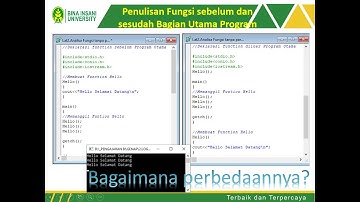 Logika dan Algoritma 2 BiU # Pertemuan 11 - Penggunaan Function (Fungsi) pada Borland C++ (Part 2)