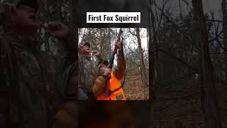 Youth Hunter Gets His First Fox Squirrel hunting squirrel dogs outdoors