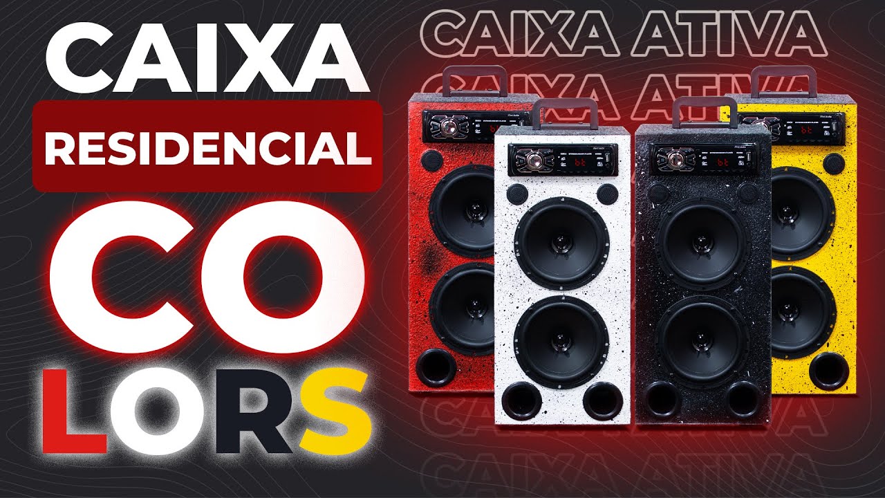 Caixa Residencial Trio Bob 2 Falante 6 Pol Pintada Bluetooth - oestesom