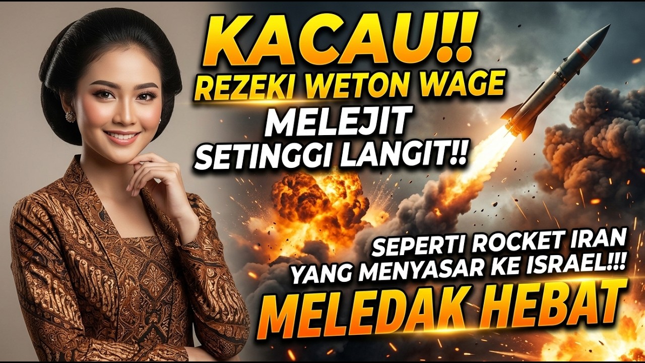 🔴 MELEDAK HEBAT❗ Masa Penderitaan Usai, Rezeki WETON WAGE Tiba-Tiba Melejit Setinggi Langit ❗