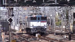 EF65-2091+コキ×2 大宮5番線入線
