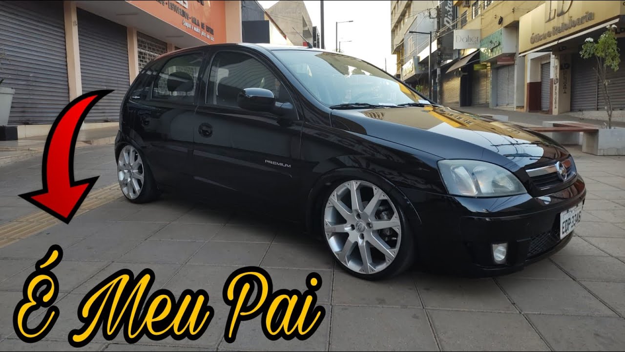 corsa-cinza-rebaixado-aro-18  Opel corsa, Chevy, Chevy pickups