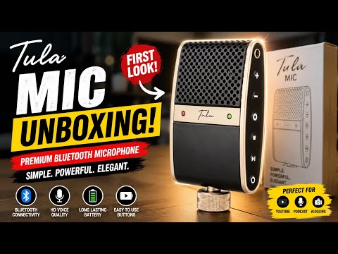 Tula Mic Unboxing 🎙️ | The Ultimate Portable USB Microphone for YouTube & Podcasting?