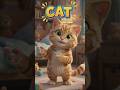 Hello Dosto! Main Hoon Cat 🐱 | Mujhe English Mein Cat Kehte Hain | Kids Learning Animal Shorts 🎉