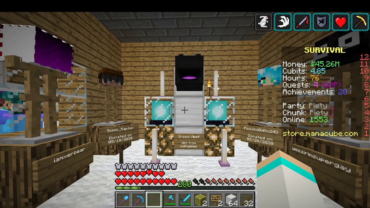 Last Day on Minecraft Map Before Reset - Manacube Server - June 19 ...