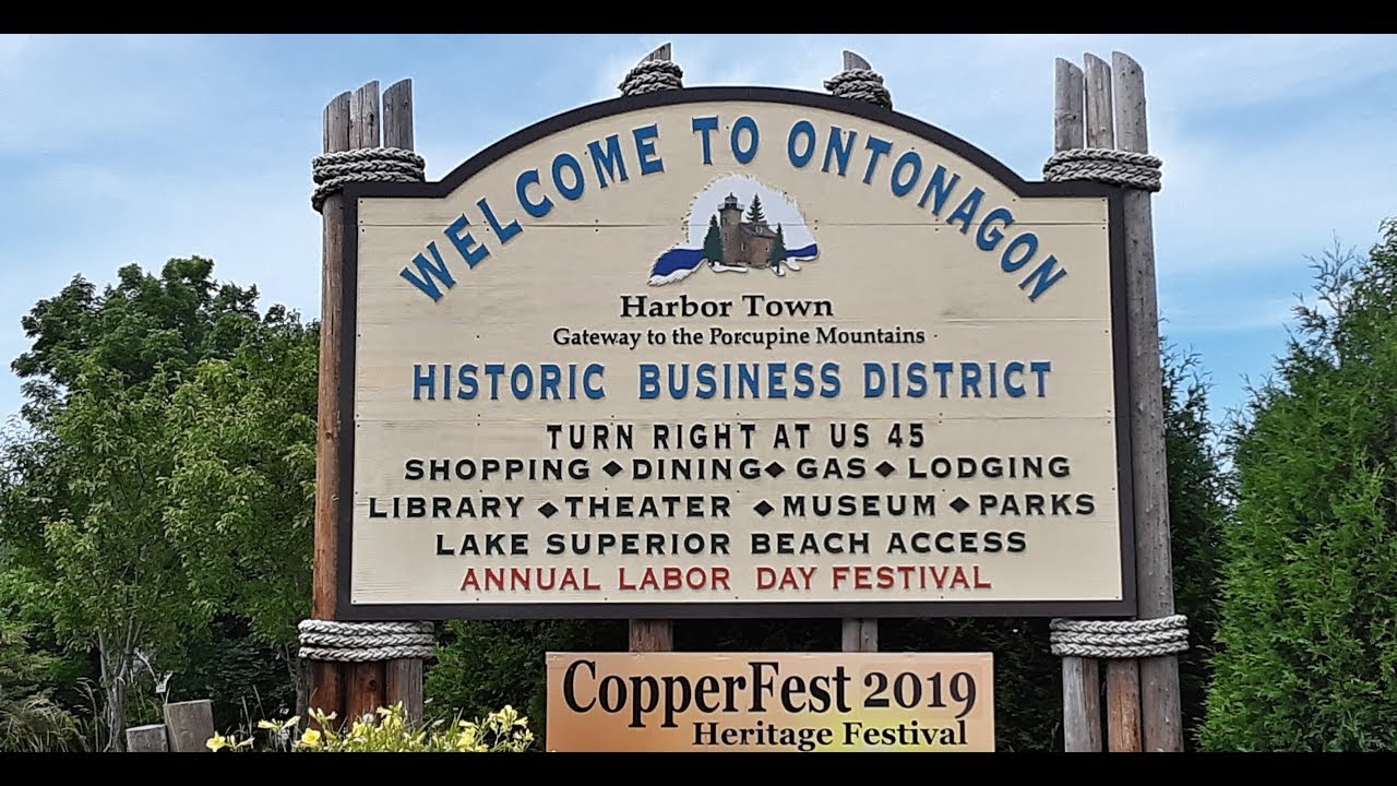 Lake Superior Circle Tour Ontonagon MI Quick Look Around Town YouTube