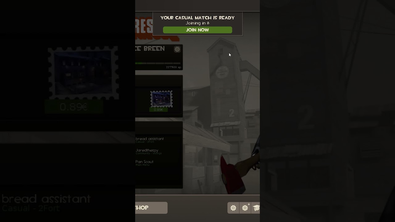 TF2: When you tried cancel the casual, but it ended up queue just instead. 