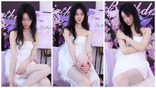 All White Minimalist Aesthetic Textured Mini Dress