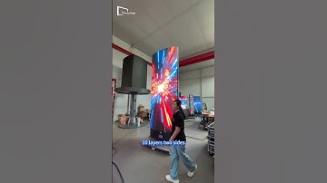 Rotating led tower display for indoor advertising #rotatingleddisplay #leddisplay #ledscreen