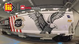 AITX America 250 Hopper Car Vinyl Wrap by INPS for American Industrial Transport, Inc.