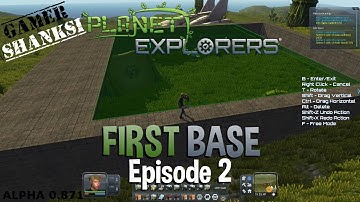 Planet Explorers story mode. Ep. 2. Base building and defending against hordes of beasties.
