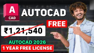 Autocad 2026 No Crack 1 Year Free License Download 100% Original Software Legal Process