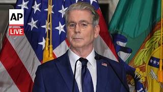 LIVE: Treasury Secretary Scott Bessent holds press conference on planned Iran sanctions