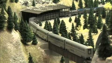 BNSF Marias Pass 4x10 N Scale Model Railroad #4