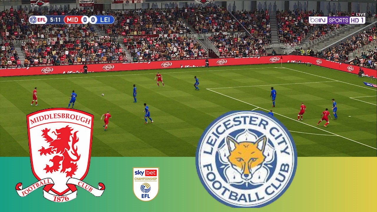 MIDDLESBROUGH vs LEICESTER | EFL Championship 25/26 | Full Match All Goals | PES 2021 Simulation