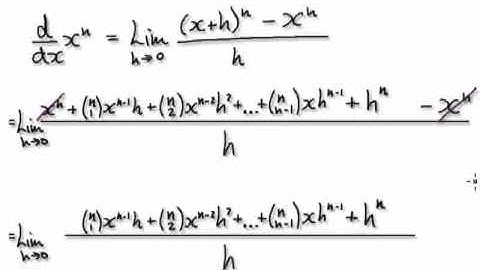 Video 1225 - Proof d/dx(x^n) = nx^(n-1)