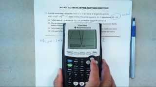 2013 ap exam free response question 2 particle in motion