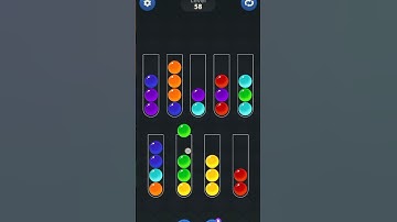 ball sort game @kk Gamer 532🔥 Level 58  💯#👀 sort game video