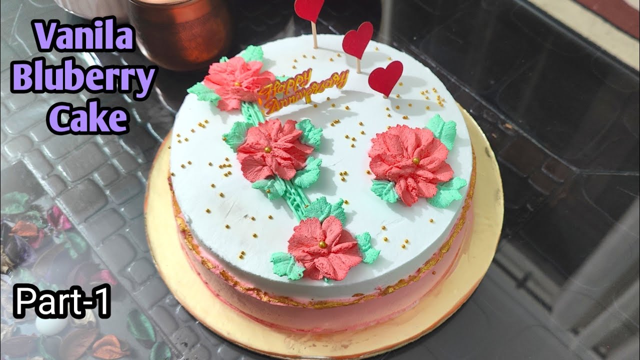 Vanila Bluberry Cake Part 1