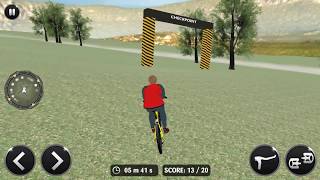 Hilly BMX Zigzag Offroad Reckless Racing Stunts 3D - Gameplay Android game screenshot 1