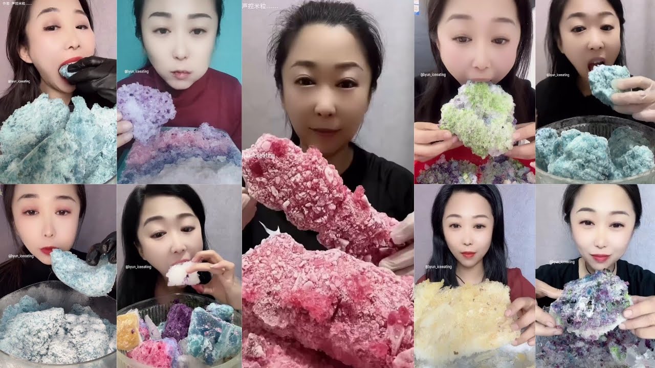 Her Solo | Reshaped Ice | Hard & Crunchy Ice Eating Collections | ASMR ...