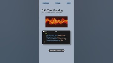 Text Masking | CSS Html JavaScript #css #coding #shorts #webdesign #cssshorts #viral #trending