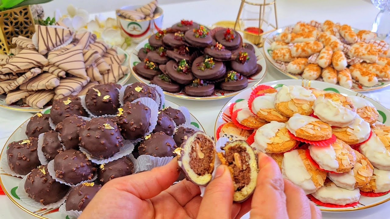 حلويات العيد 2023 أرخص وأسهل حلوة ممكن توجدي 5 أشكال سريعة اقتصادية هشة خطيرة تذوب ف الفم كمية كثيرة