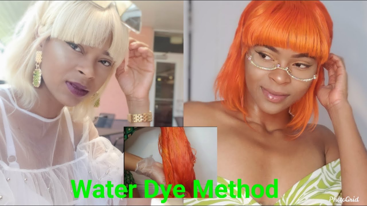 From Blonde to Orange color in 5 MINS!!! Water Dye Method!! YouTube