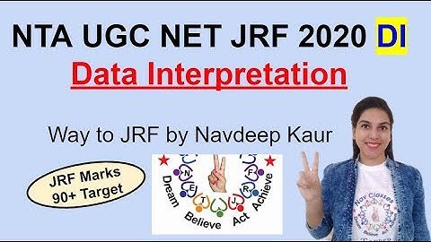 NTA UGC NET JRF 2020 DI Data Interpretation All u need By Navdeep Kaur