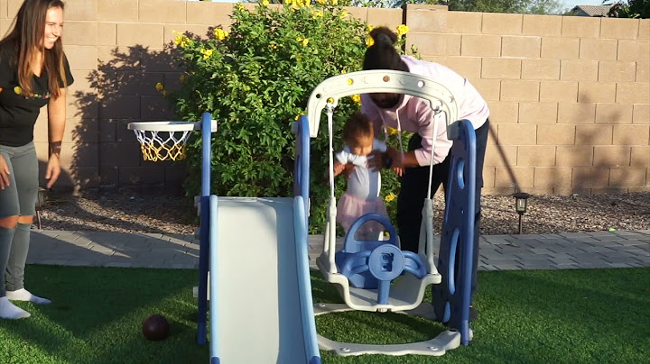 4 in 1 slide and swing set