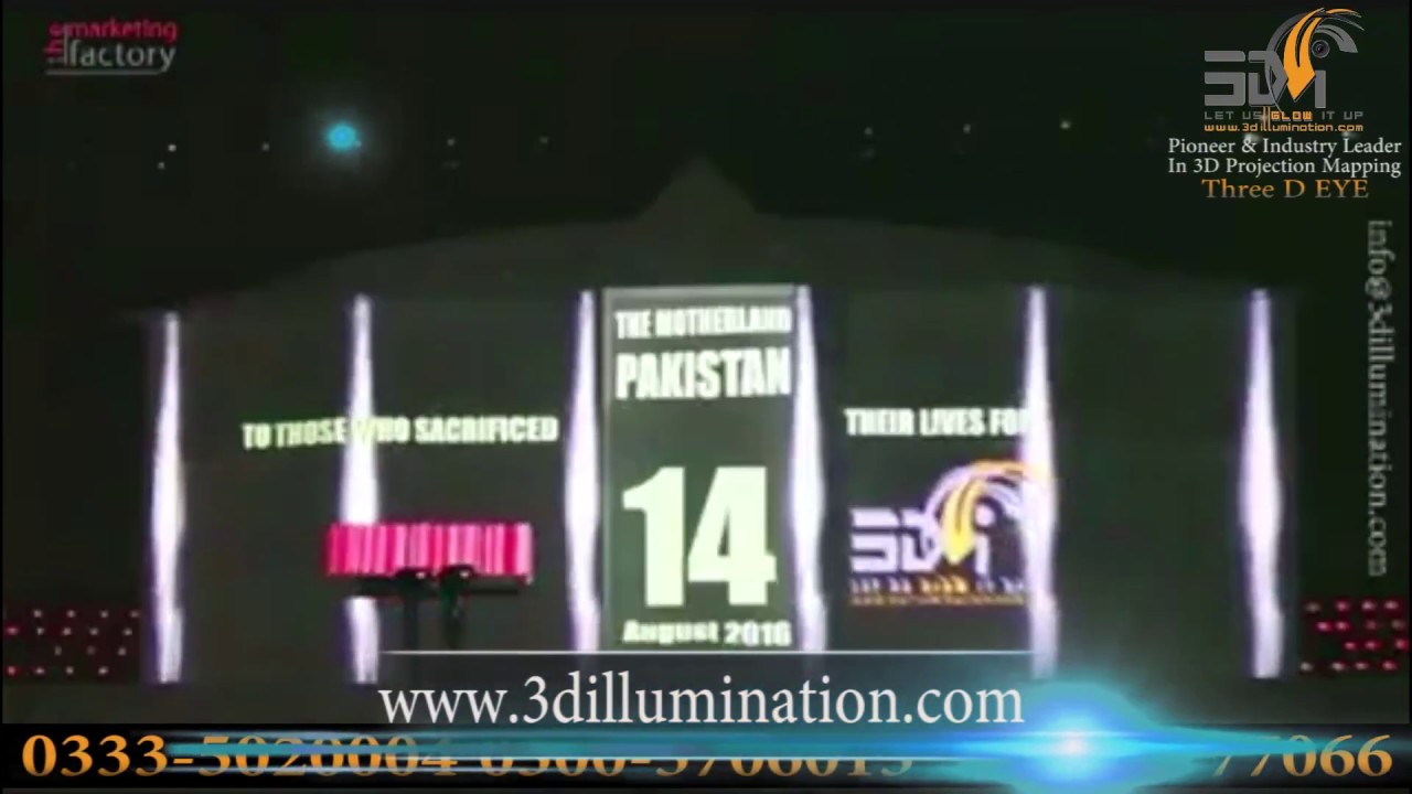 Building Projection | 3D Projection Mapping in Pakistan | Laser Light Shows