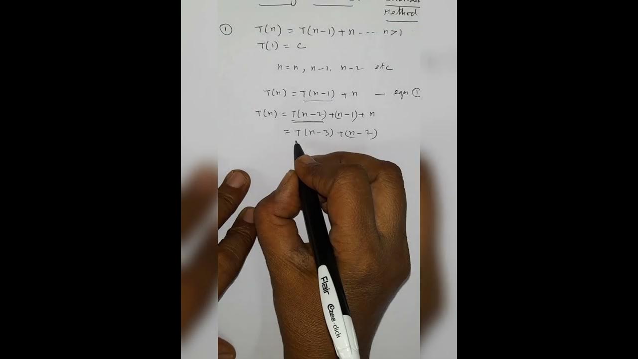 Solving recurrence equations youtube
