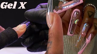 How To Do Gel X Nails At Home | Chrome | Beginner Friendly Tutorial | 10,000 Subscribers 🌺