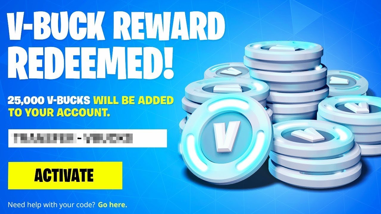 THIS CODE GIVES EVERYONE 25,000 V-BUCKS! 