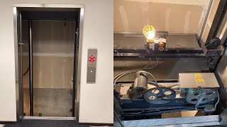 Detailed look at a ThyssenKrupp modernized US Hydraulic elevator.